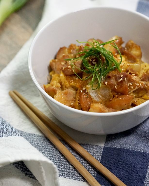 Maple-Glazed Chicken Oyakodon