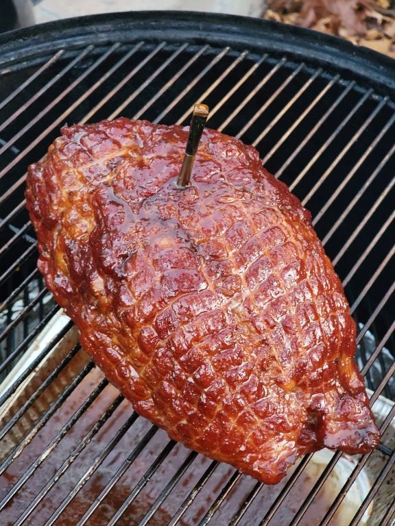 Maple-Glazed Smoked Ham