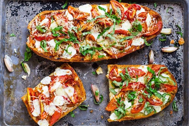 Margherita French Bread Pizza with Fresh Basil