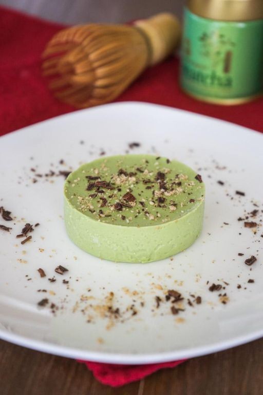 Matcha Green Tea Flan with Honey Drizzle