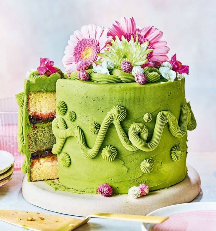 Matcha Green Tea Whimsy Cake
