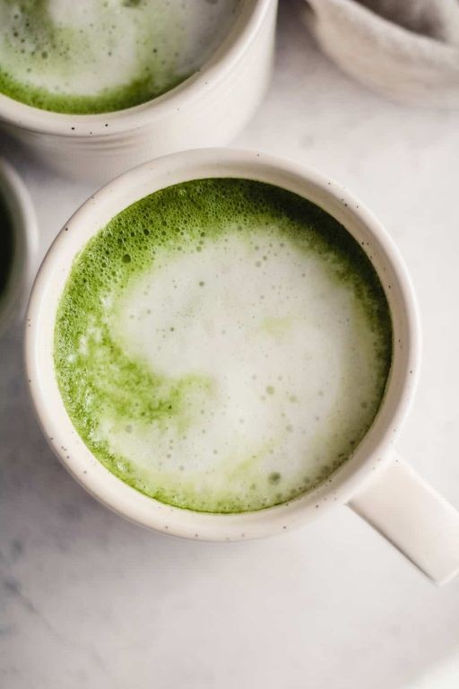Matcha Latte with Soy Milk and Vanilla