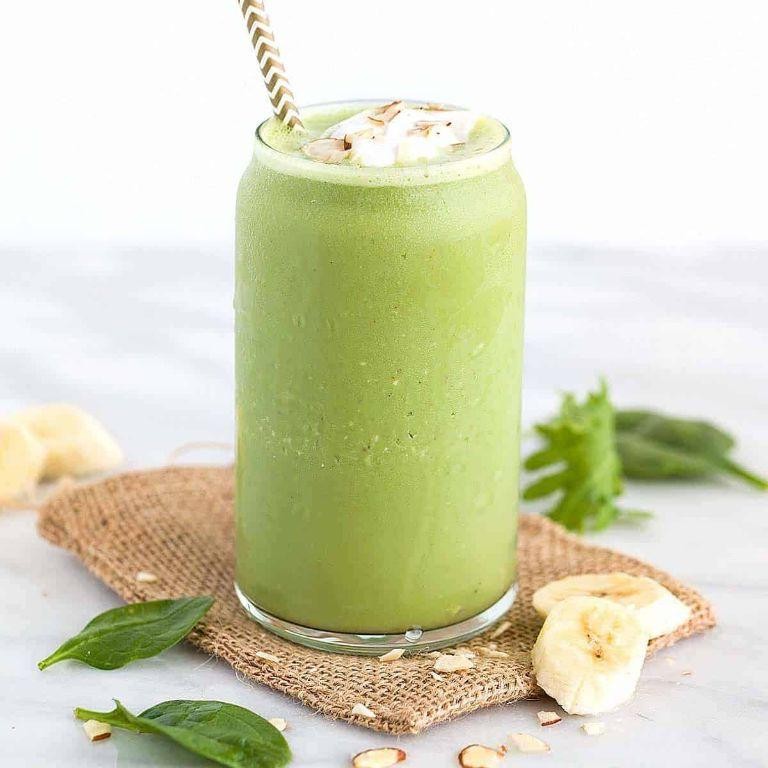 Matcha stevia green tea smoothie