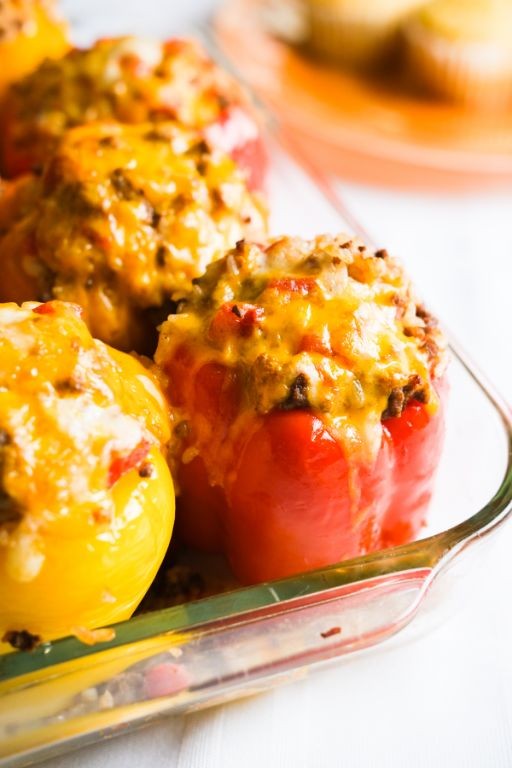 Mealworm and Cheese Stuffed Peppers