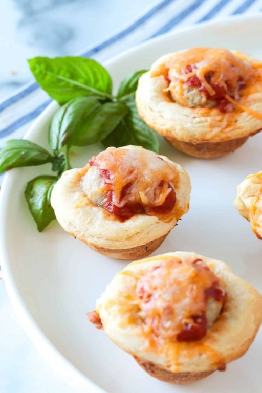 Meatball and Gravy Biscuit Cups