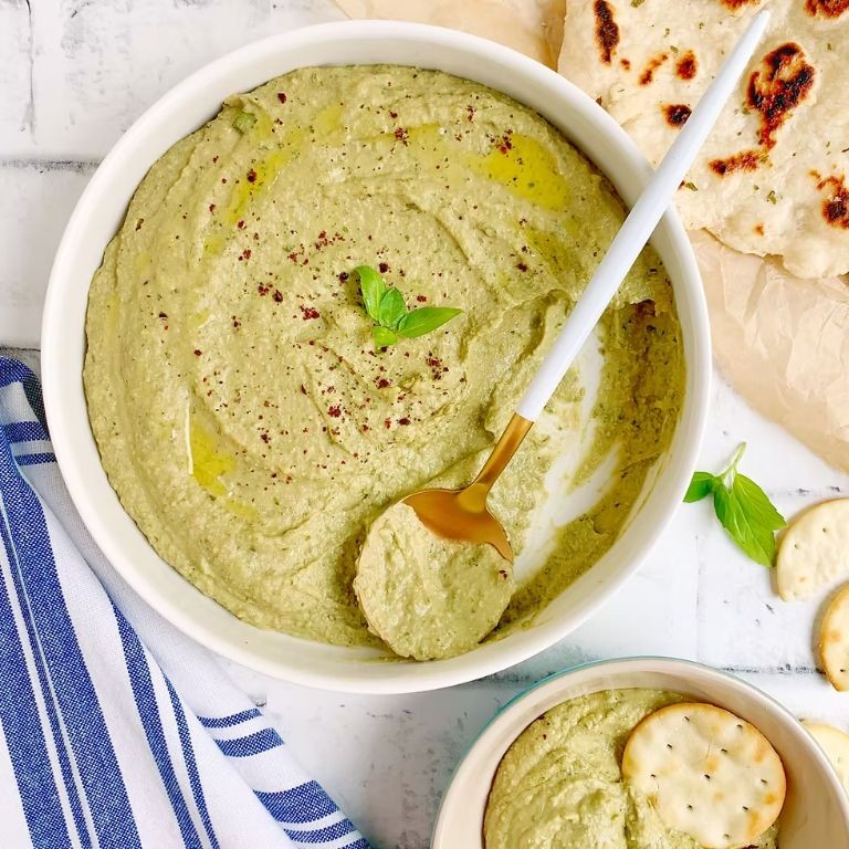 Mediterranean Basil Hummus