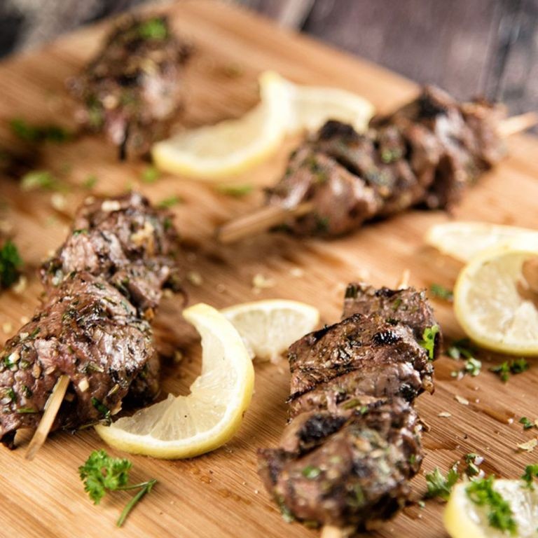 Mediterranean Beef Kebabs with Lemon Herb Marinade