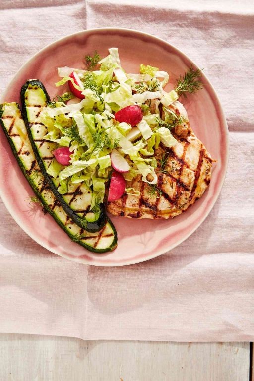 Mediterranean Chicken and Zucchini Salad