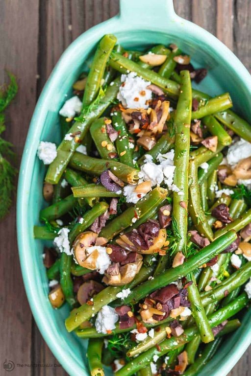 Mediterranean Green Bean Salad with Feta