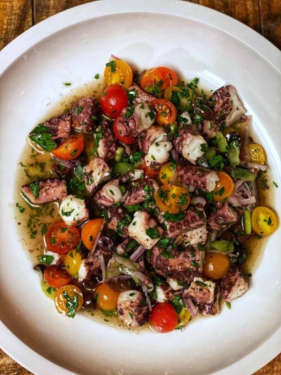 Mediterranean Grilled Octopus Salad