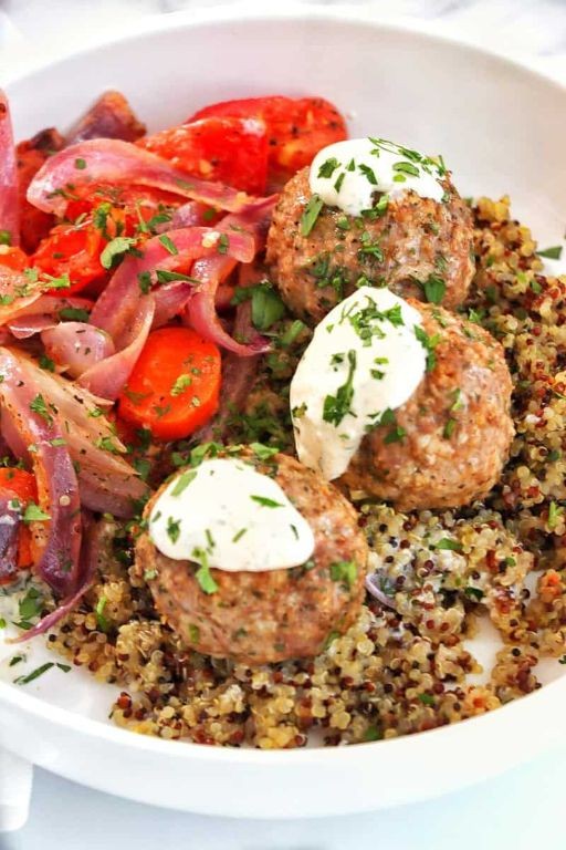 Mediterranean Lamb Meatball Fondue