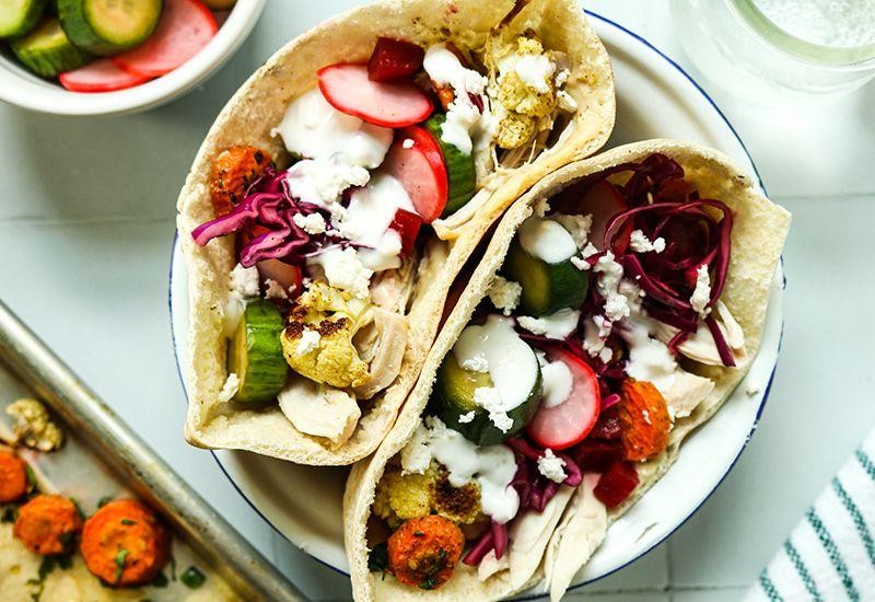 Mediterranean Rotisserie Chicken Sandwich with Feta and Olives