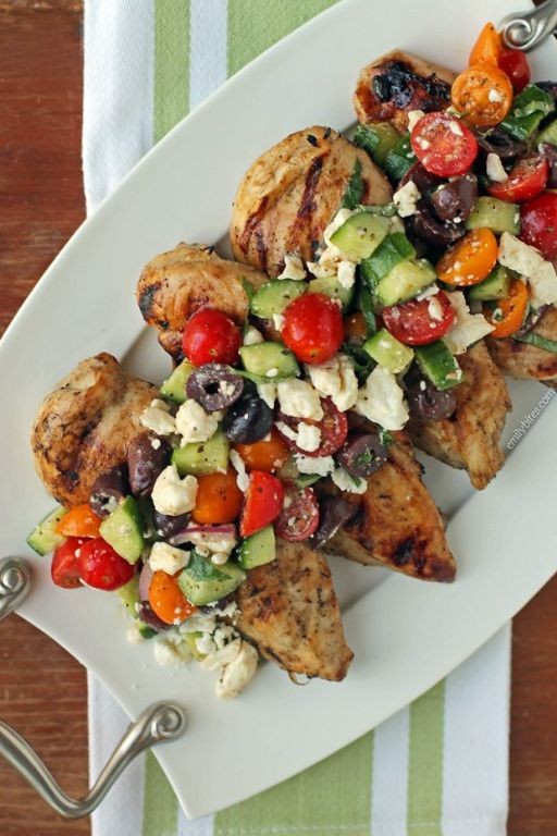 Mediterranean Style Grilled Chicken Strips