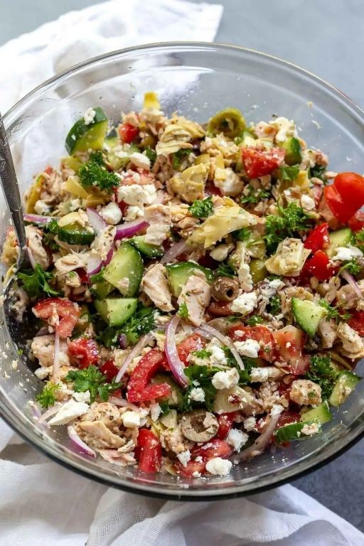 Mediterranean Tuna Salad with Artichokes