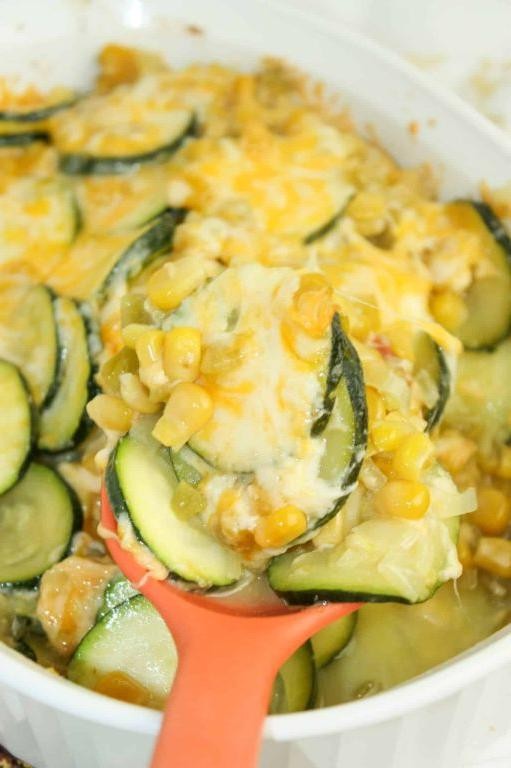 Mexican-Style Squash Casserole with Corn