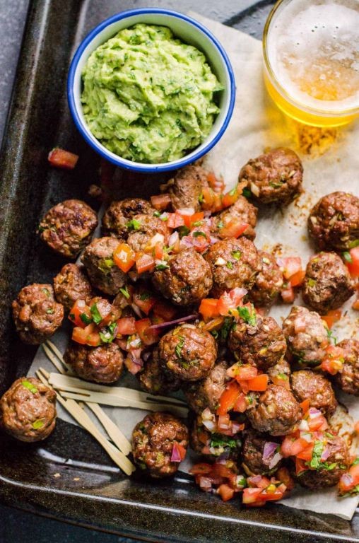 Mexican-Style Turkey Meatballs in Crockpot