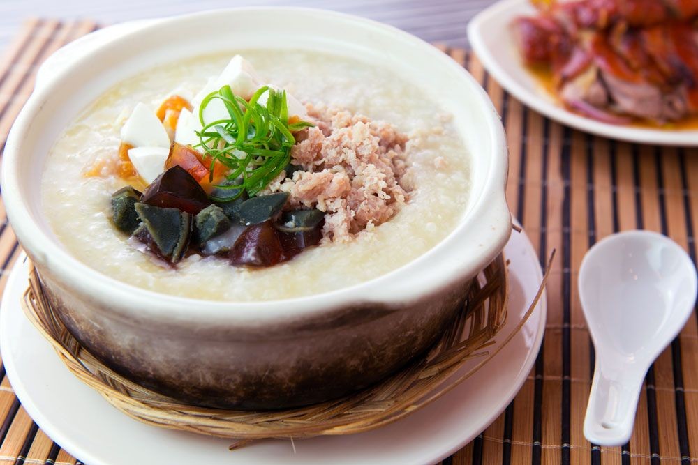 Minced Pork and Salted Egg Congee