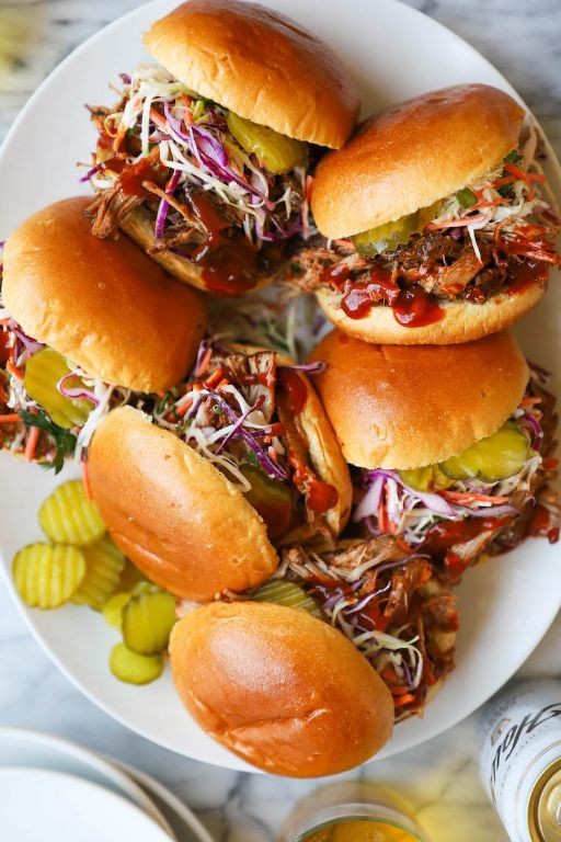 Mini Instant Pot BBQ Pulled Pork Sliders