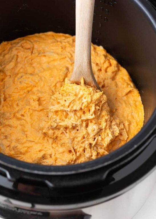 Mini Instant Pot Buffalo Chicken Dip