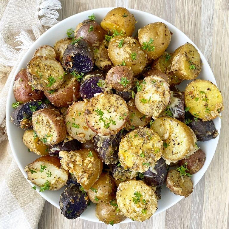 Mini Instant Pot Garlic Parmesan Potatoes