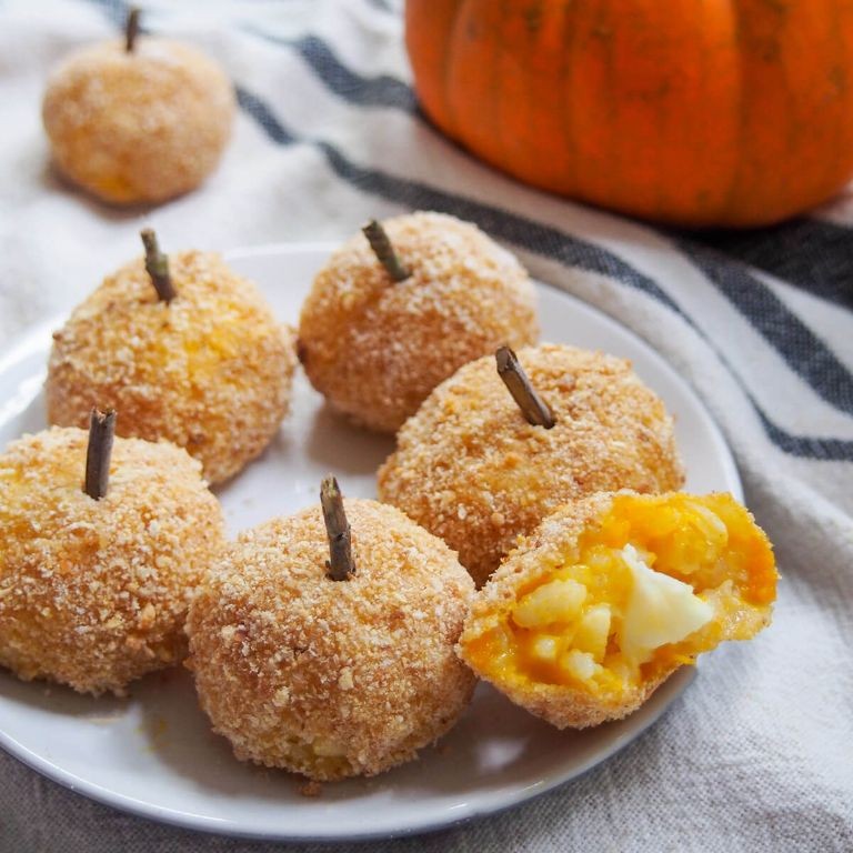 Mini Pumpkin Risotto Balls with Parmesan