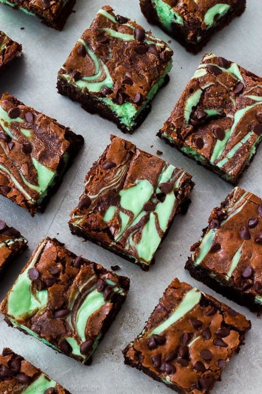 Mint Chocolate Easy Brownies