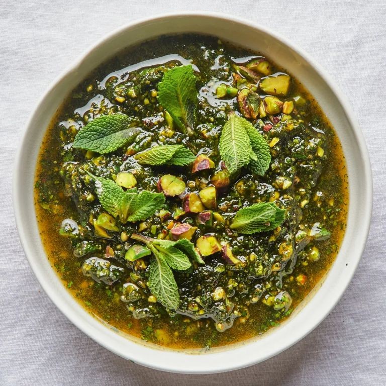 Mint and Pistachio Pesto