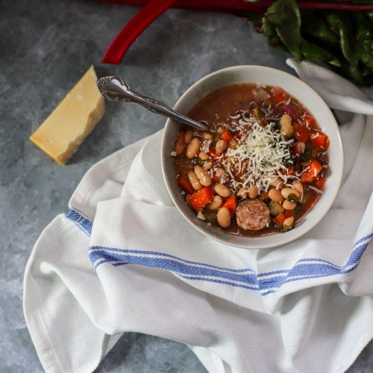 Mirliton and Andouille Sausage Stew