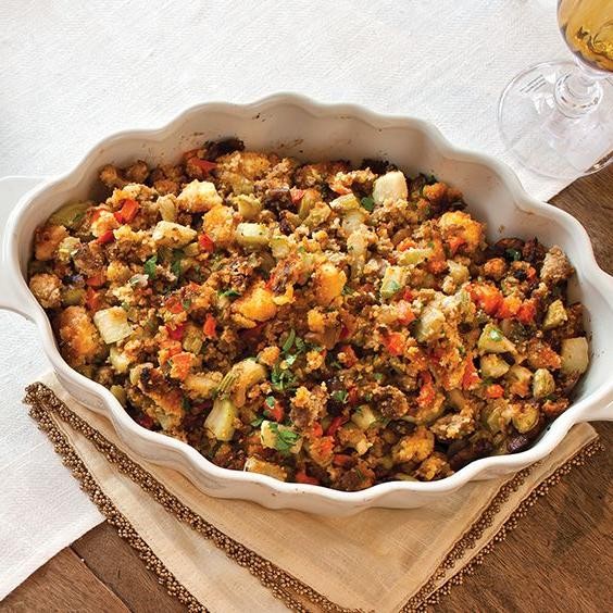 Mirliton and Cornbread Casserole