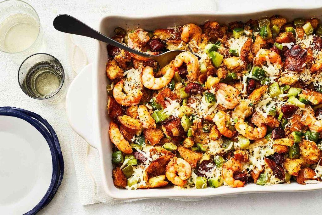 Mirliton and Shrimp Étouffée