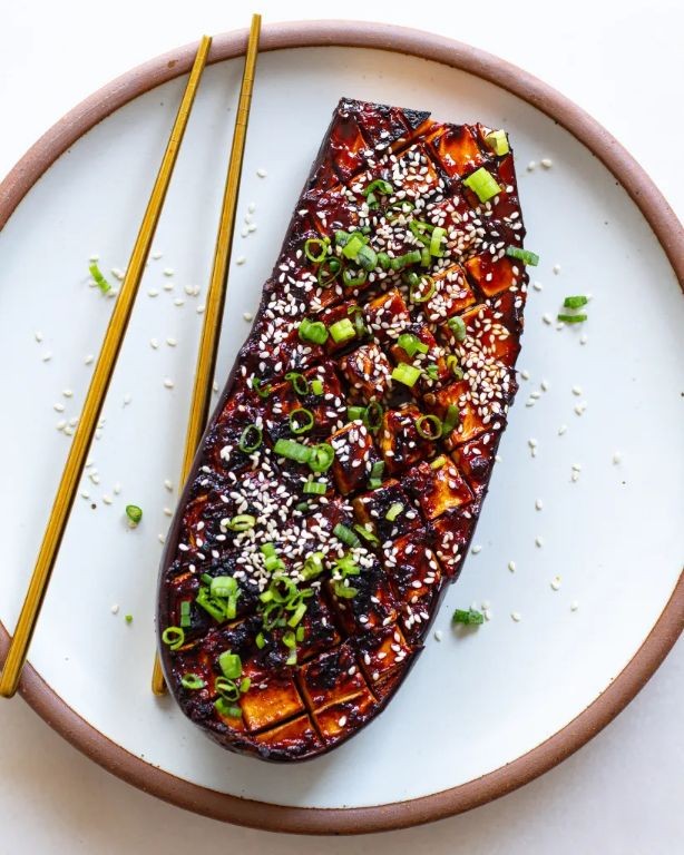 Miso-Glazed Eggplant with Sesame Seeds