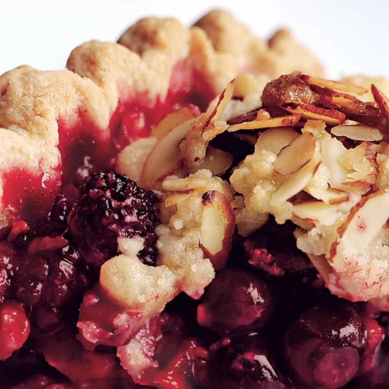 Mixed Berry Pie with Almond Streusel