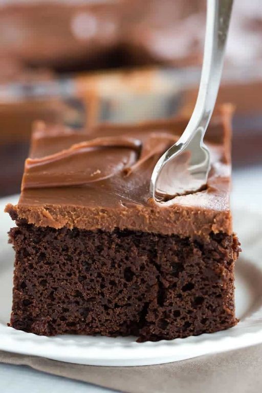 Moist Chocolate Sheet Cake with Chocolate Ganache