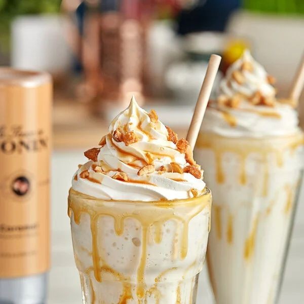 Monin Caramel Drizzle Cappuccino