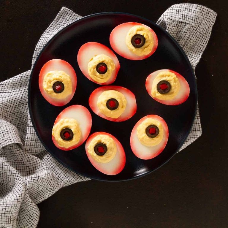 Monster Eyeball Deviled Eggs