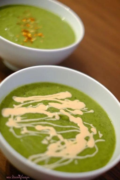 Monster Green Pea and Spinach Soup