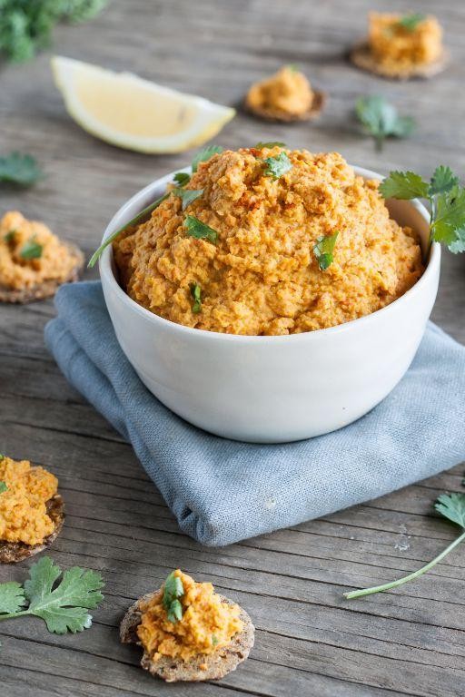 Moroccan Spiced Carrot Hummus