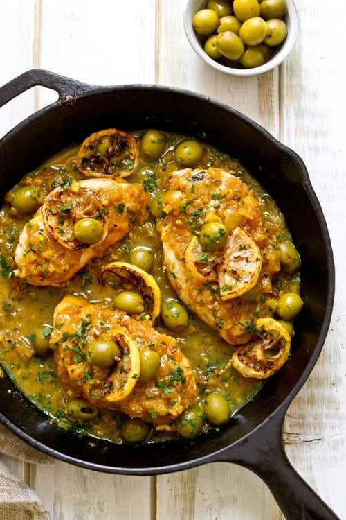Moroccan Spiced Chicken with Olives