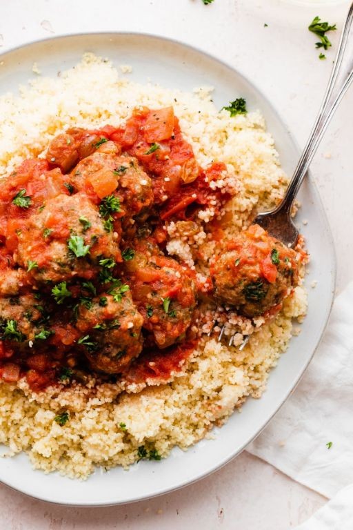Moroccan-Spiced Turkey Meatballs in Crockpot