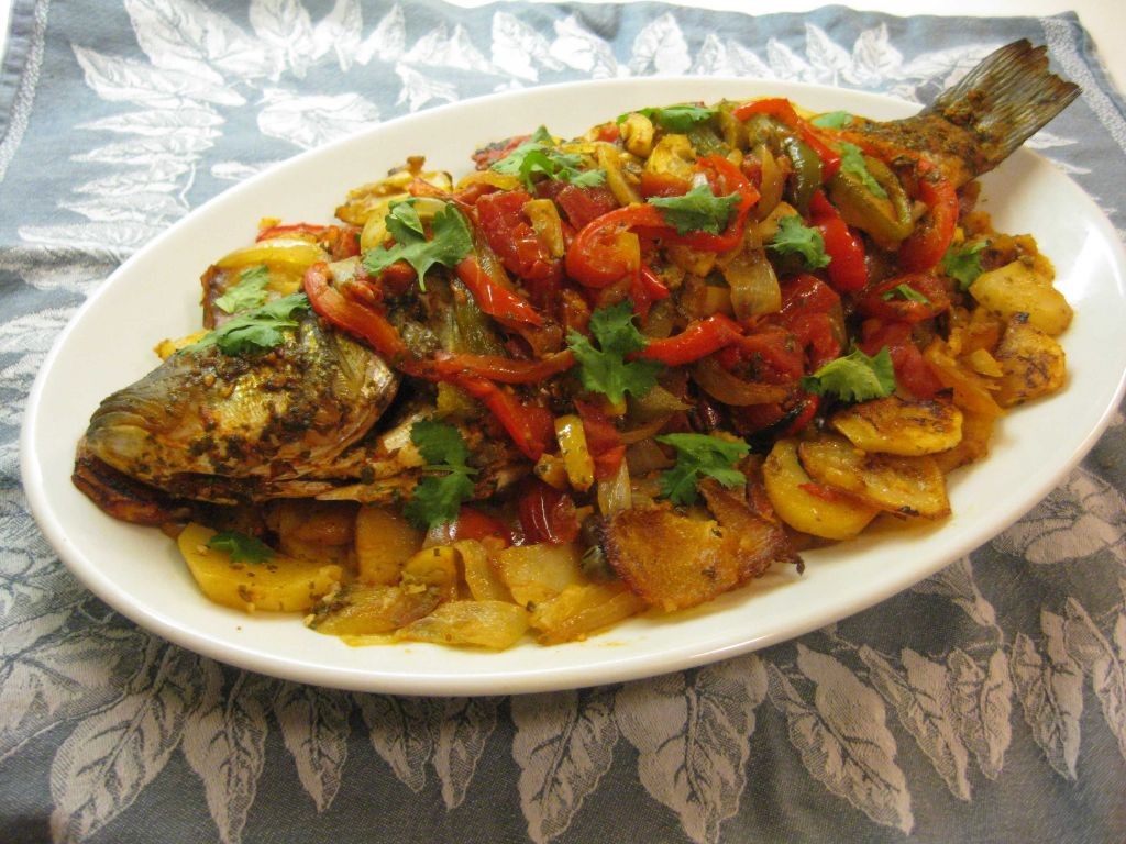 Moroccan-Style Baked Whole Fish with Chermoula