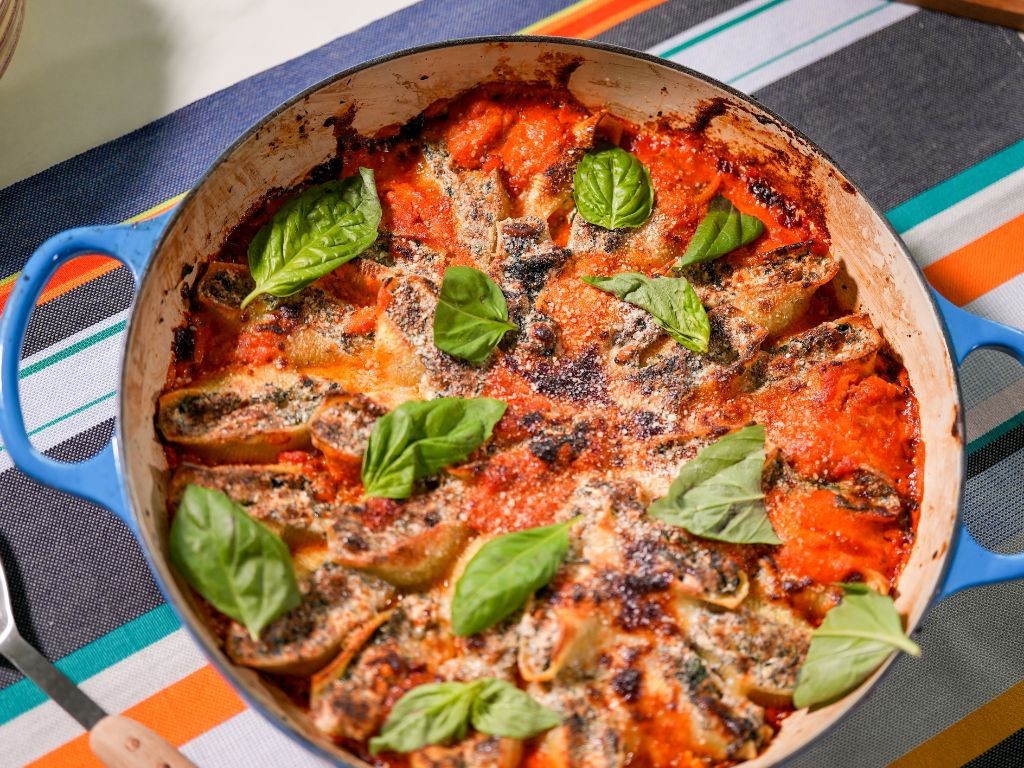 Mushroom and Spinach Stuffed Shells