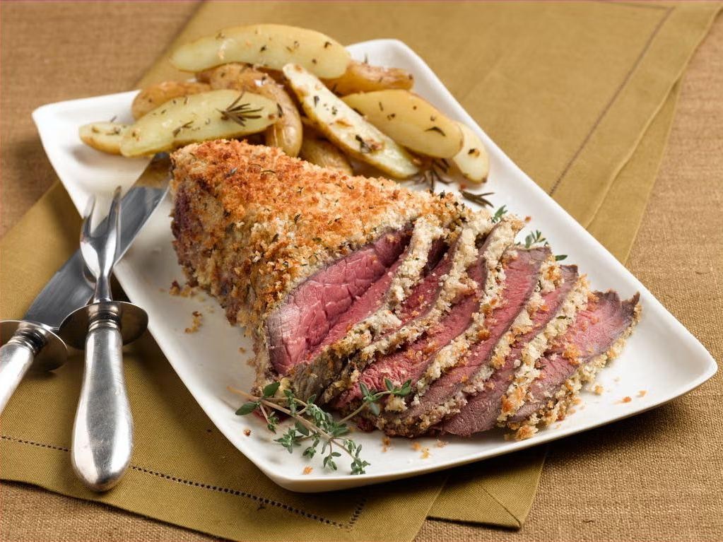 Mustard Crusted Grilled London Broil
