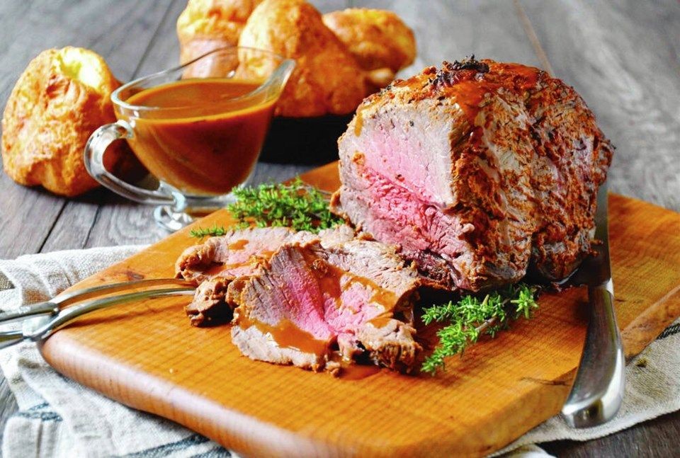 Mustard and Horseradish Crusted Roast Beef