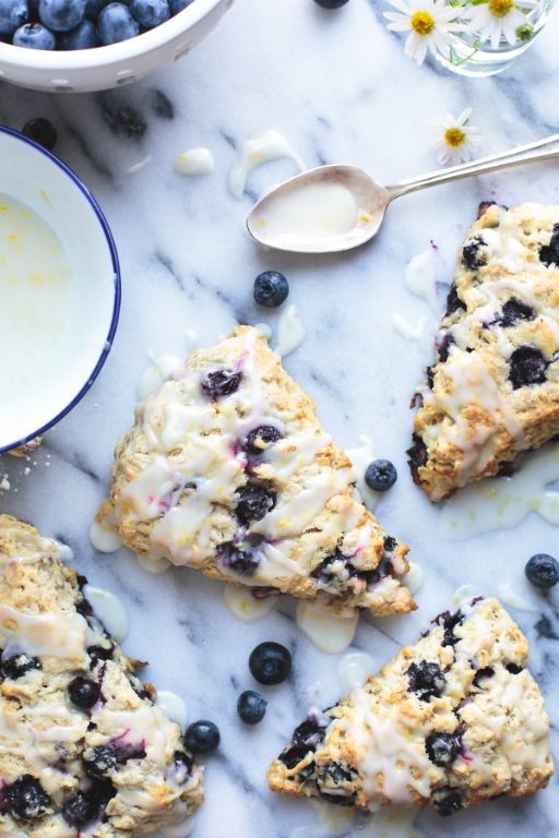 Oat Fiber Blueberry Scones