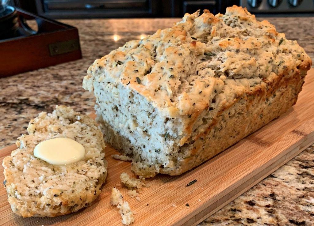Oatmeal Beer Bread with Herbs