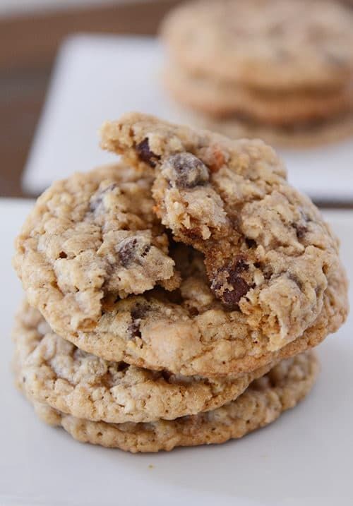 Oatmeal Butterscotch Cookies with Chocolate Chips