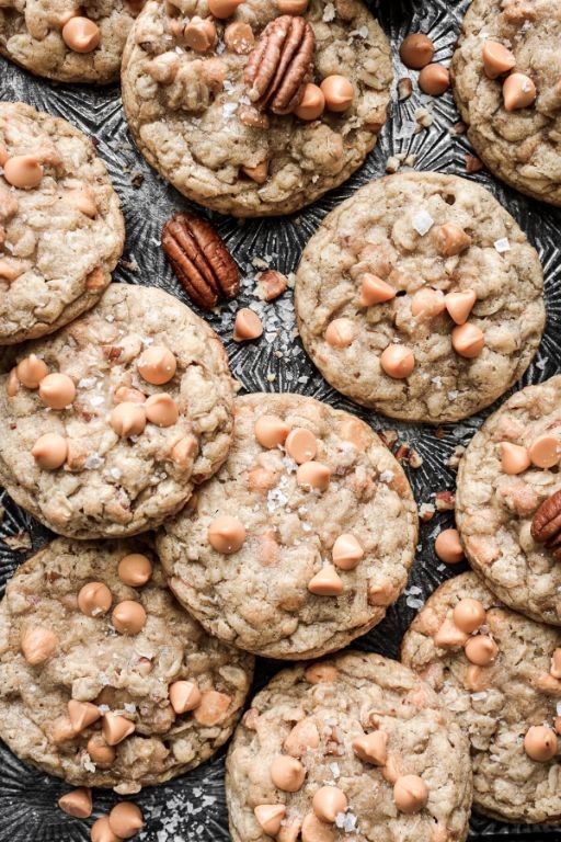 Oatmeal Butterscotch Cookies with Pecans