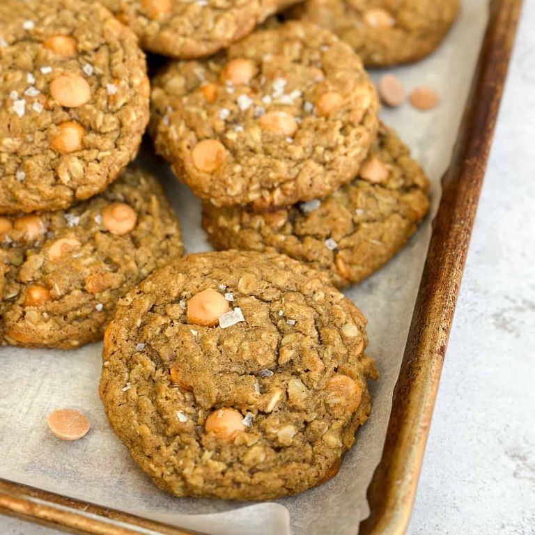 Oatmeal Butterscotch Cookies with Pumpkin Spice