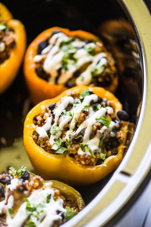 Oaxaca Cheese and Beef Stuffed Bell Peppers