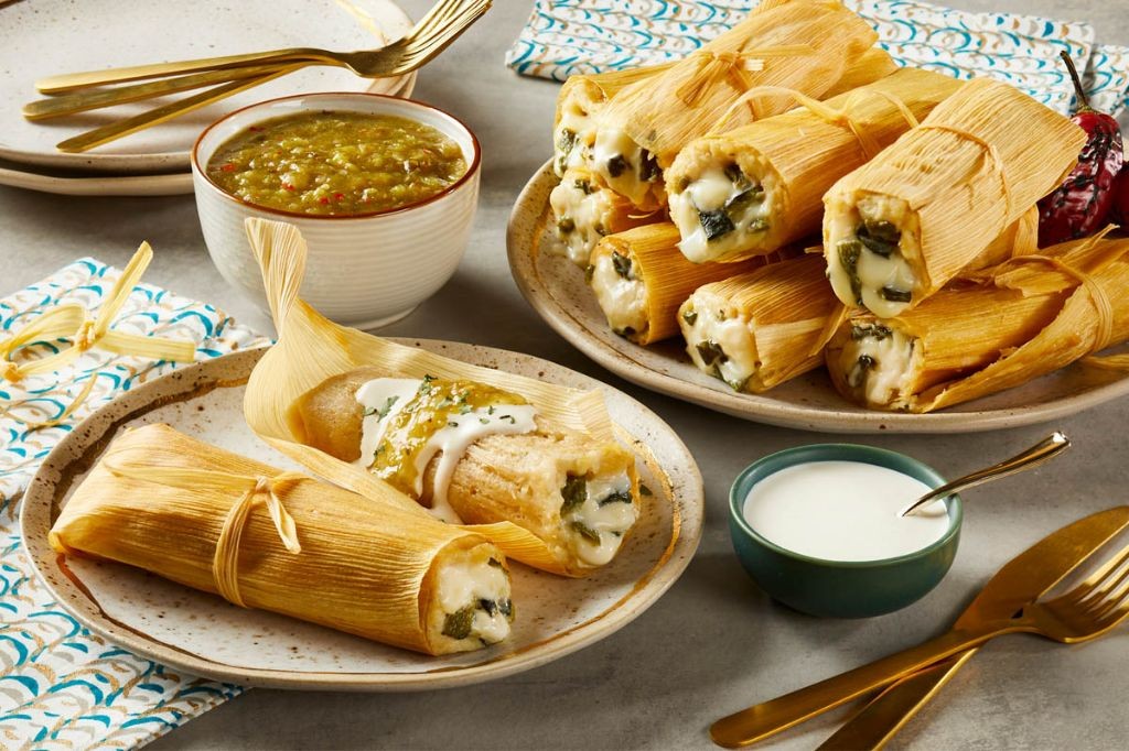 Oaxaca Cheese and Corn Tamales